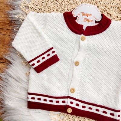 Conj de Linha Tijolinho - Branco com Vermelho Conj de Linha Tijolinho - Branco com Vermelho
